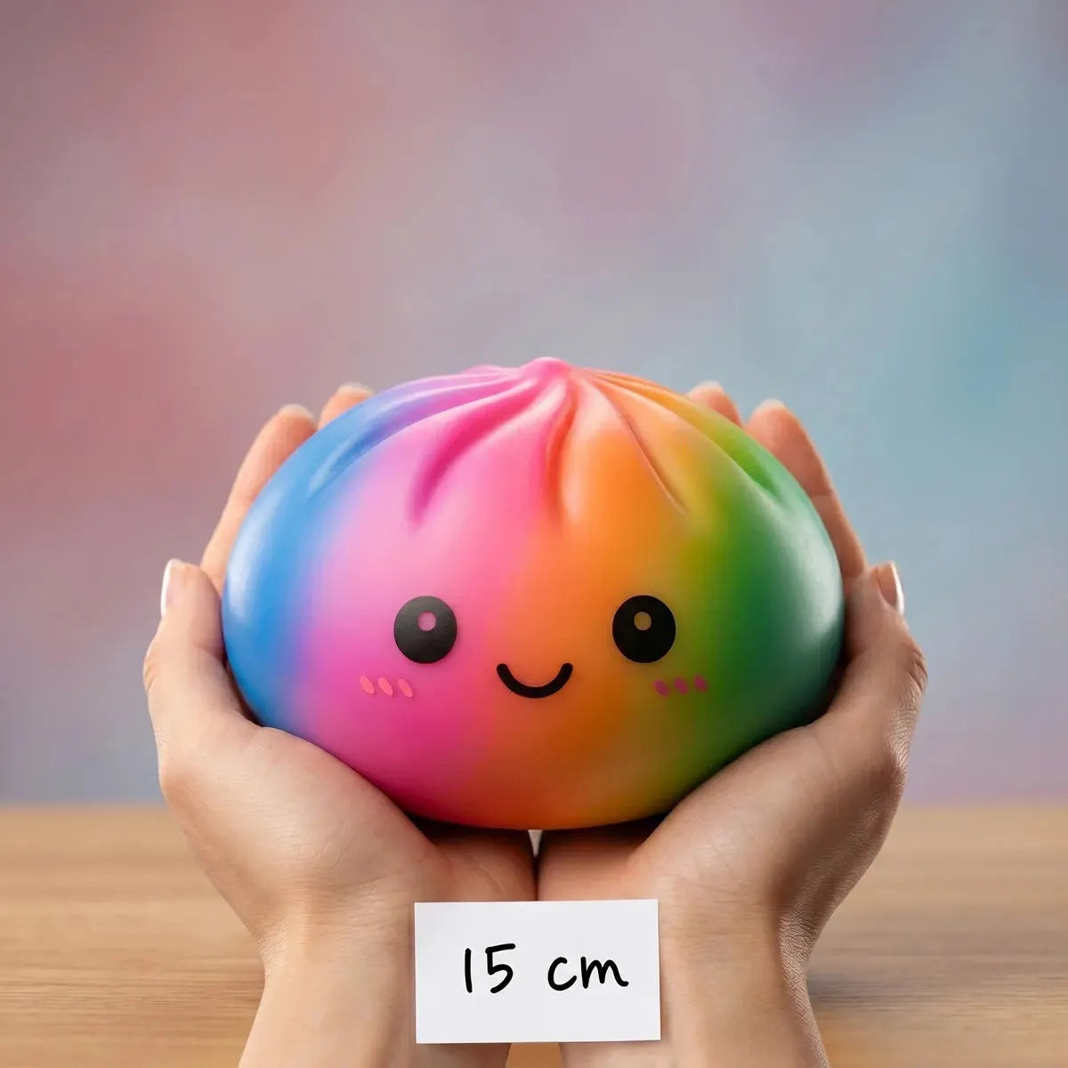 Colorful Large Rainbow Dumpling Squishy