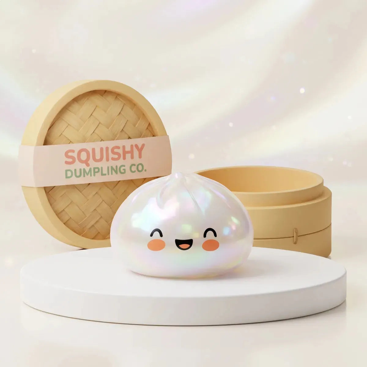 Cloud White Unique Dumpling Squishy
