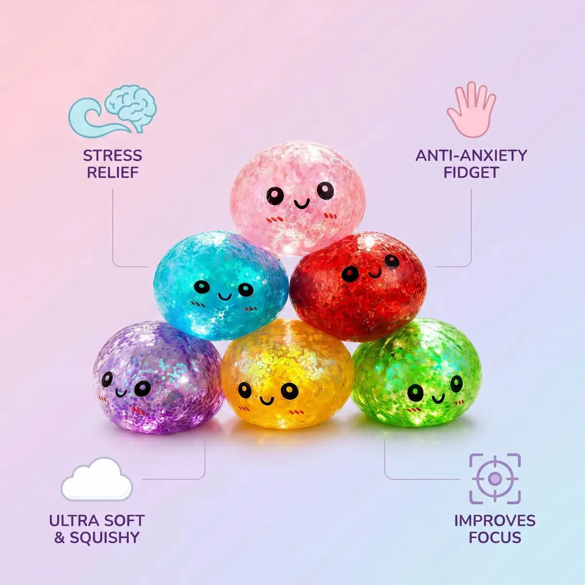 Shiny Mini Metallic Dumpling Squishy