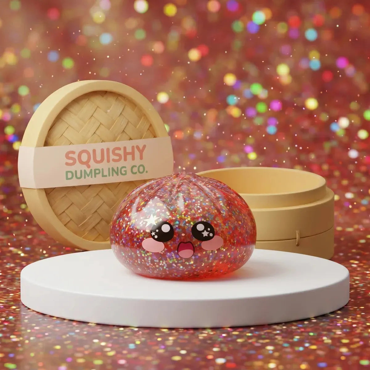 Kawaii Pink Galaxy Dumpling Squishy