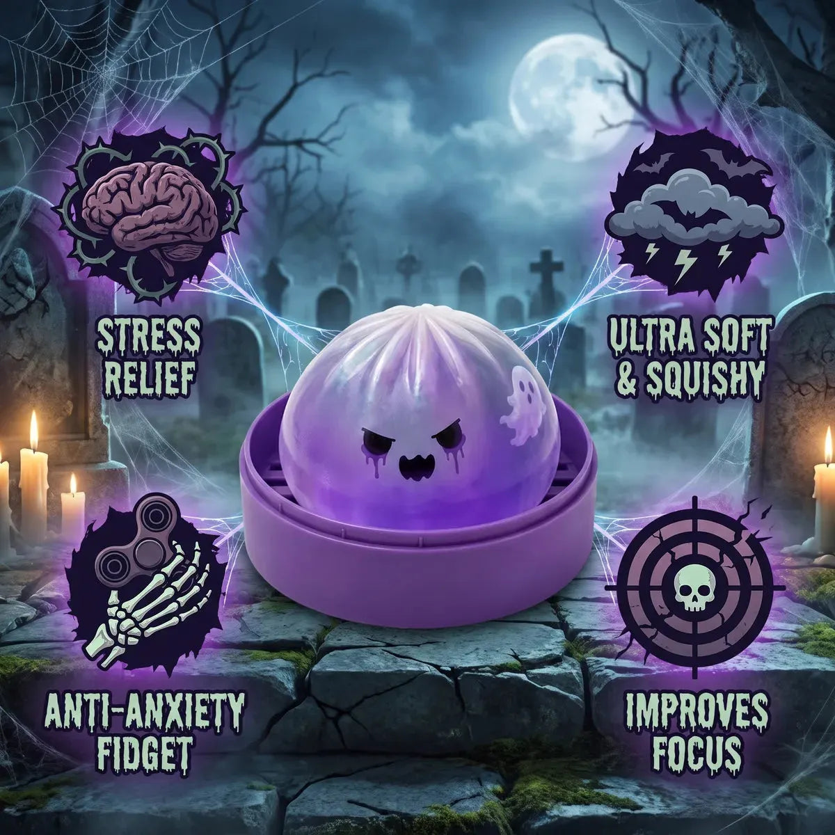 Boo Ghost Dumpling Squishy