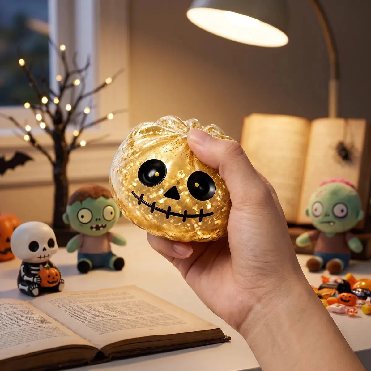 Golden Zombie Halloween Dumpling Squishy