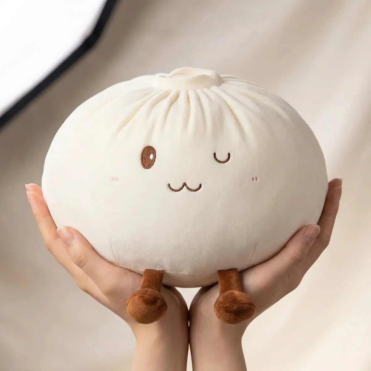 Huggable White Large Dumpling Squishy Toy