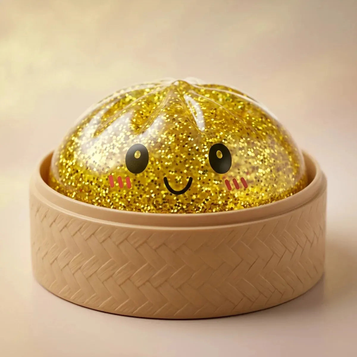 Luxe Gold Glitter Dumpling Squishy