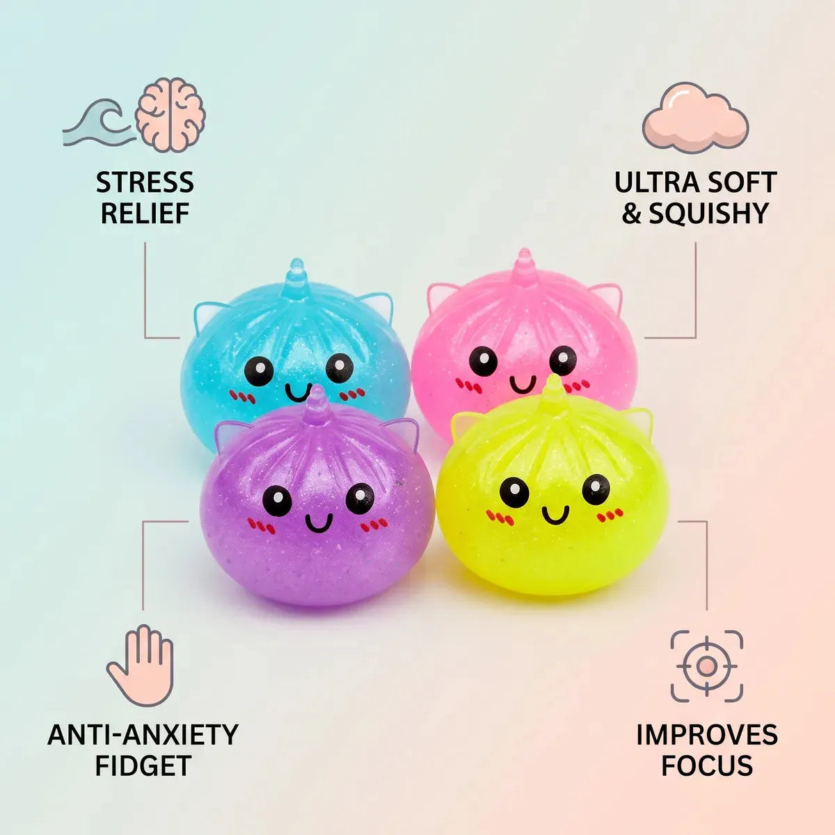 Magic Mystery Mini Unicorn Dumpling Squishy