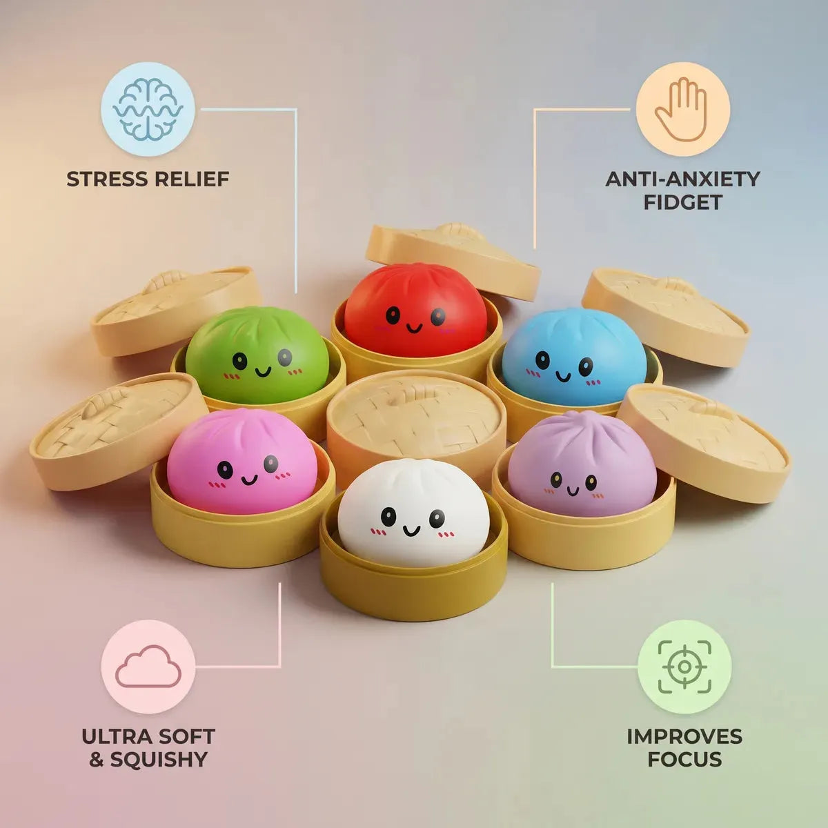 Surprise Dumpling Squishy Mystery Box