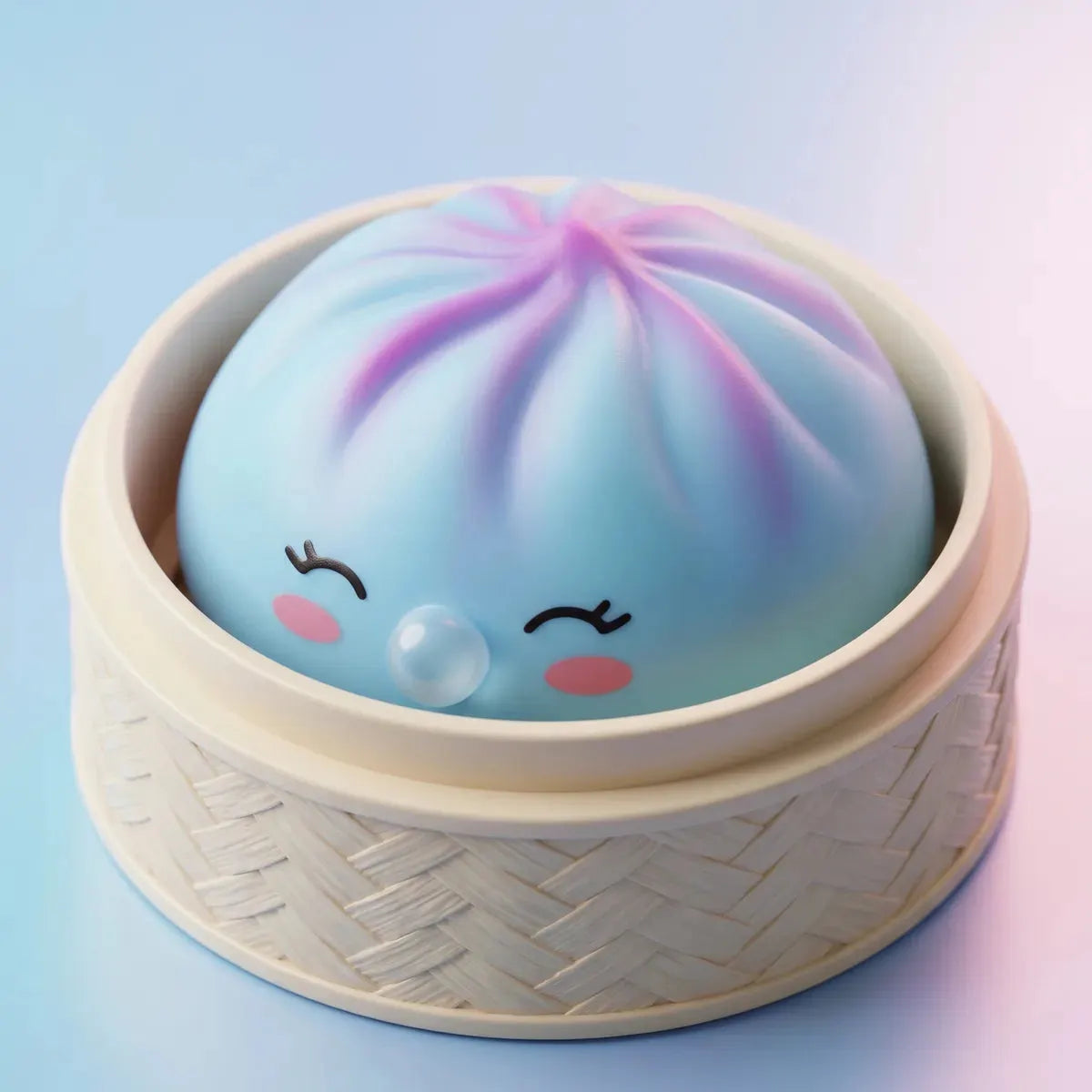 Frost Blue Rare Blow Dumpling Squishy