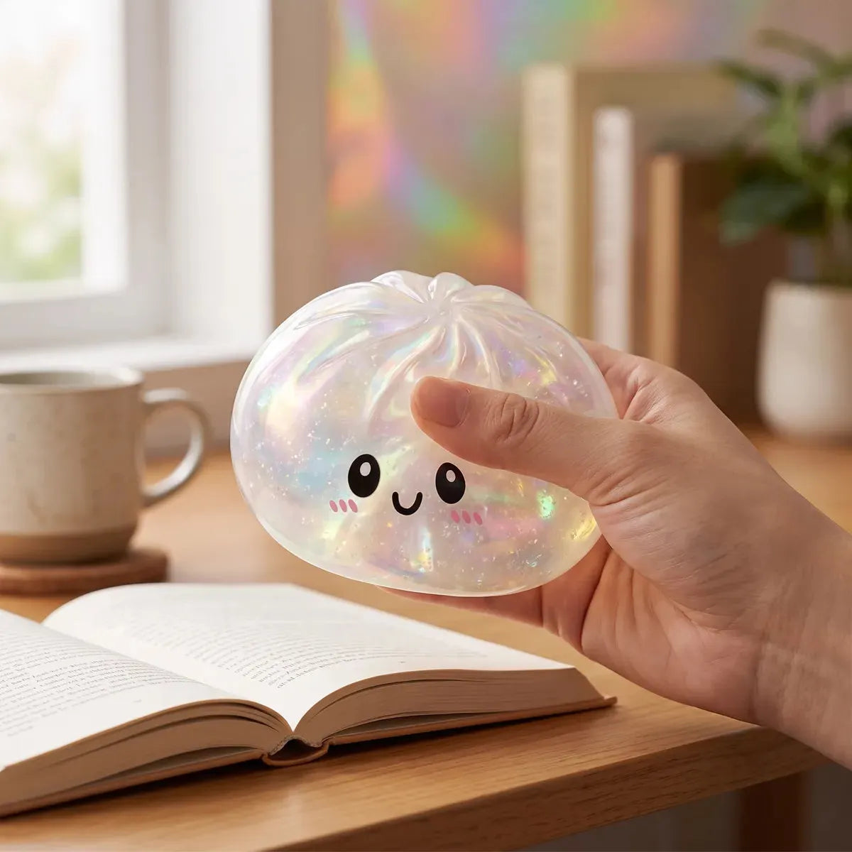 Iridescent Holographic Dumpling Squishy