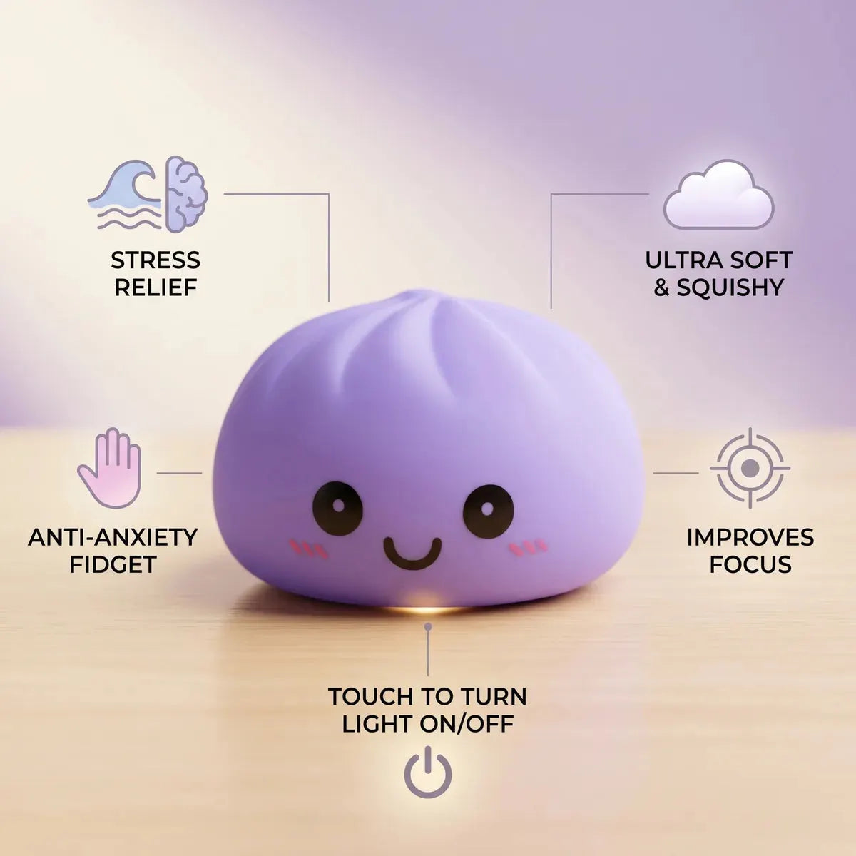 Twilight Purple Squishy Dumpling Light