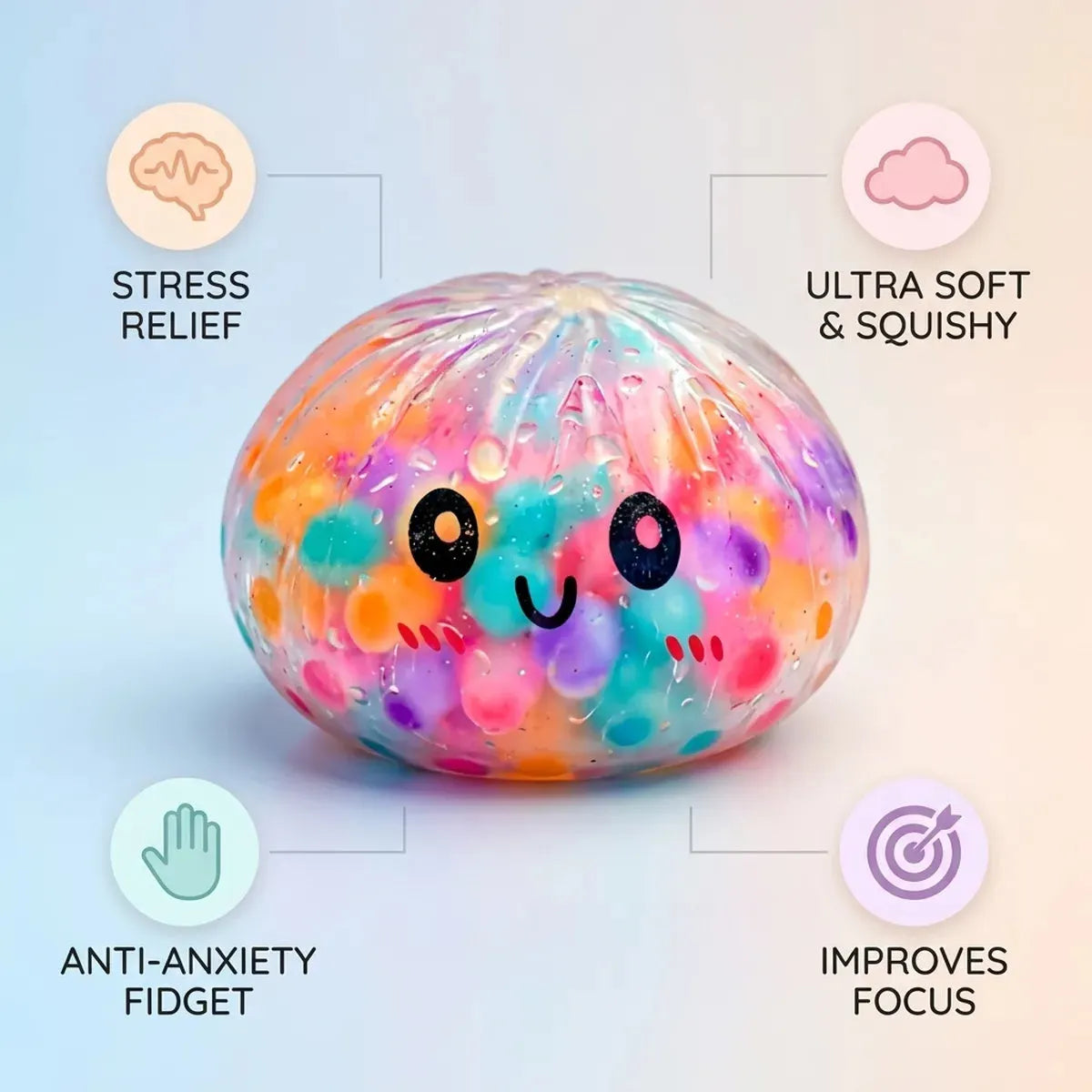 Soft Squishy Dumpling Colors Bubbles