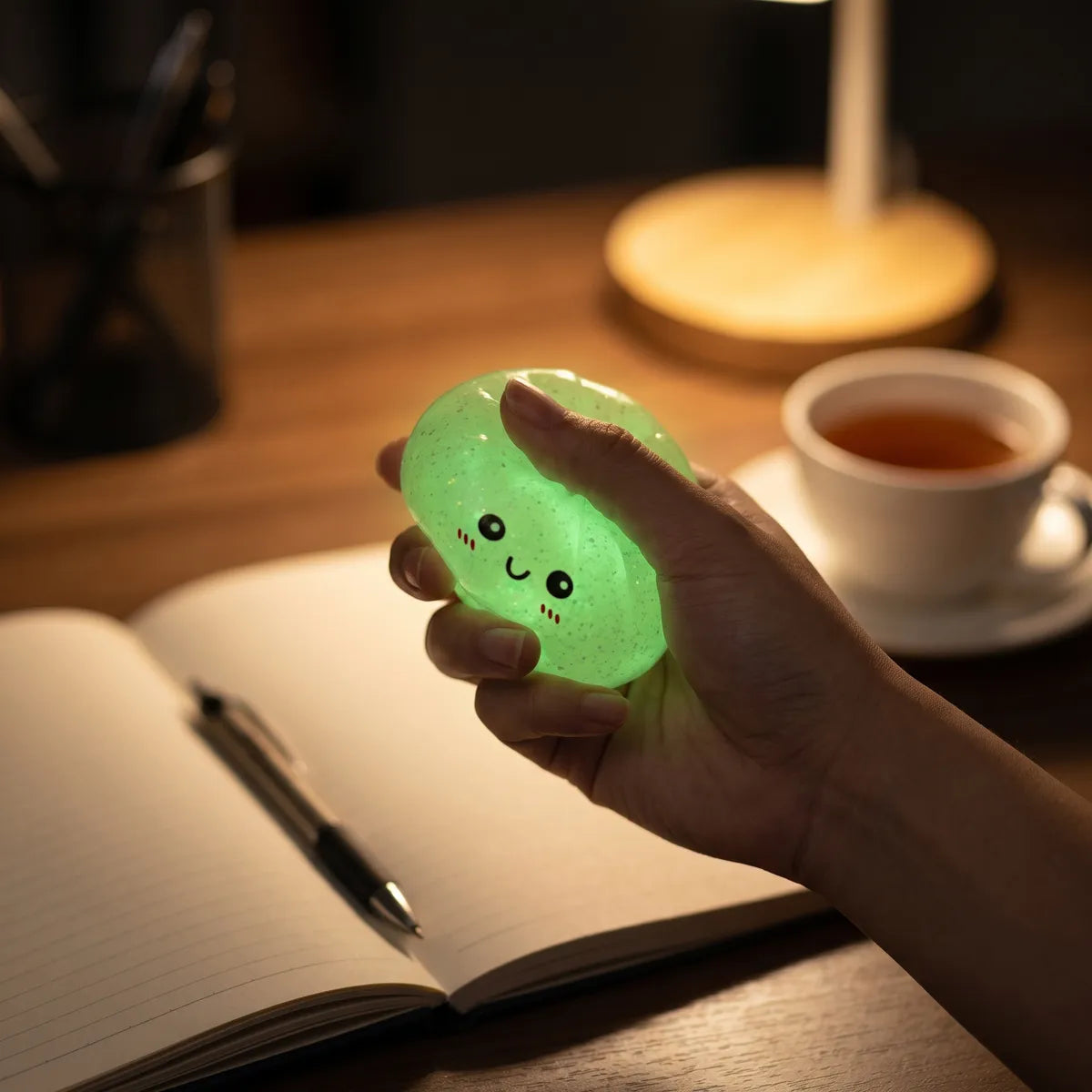 Mystery Glow In Dark Glitter Dumpling Squishy Blind Box