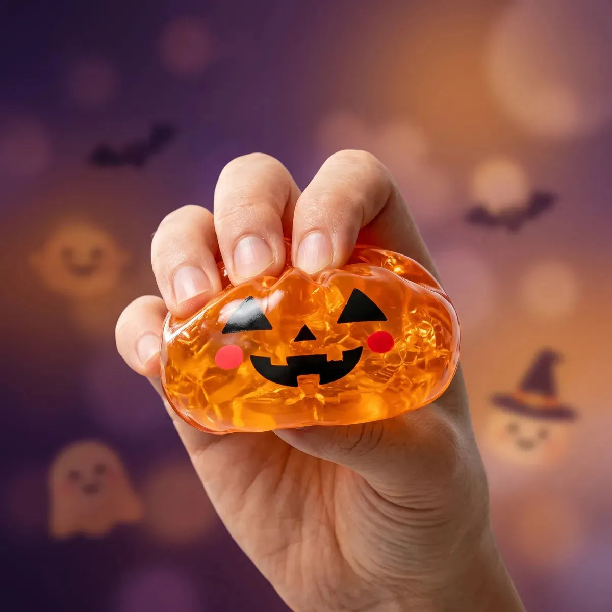 Glowing Pumpkin Halloween Dumpling Squishy
