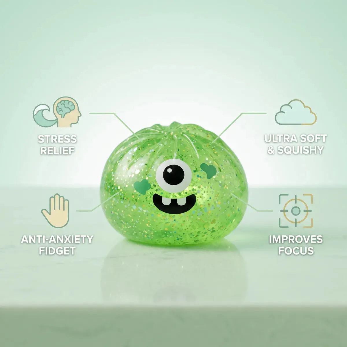 Slimy Monster Halloween Dumpling Squishy