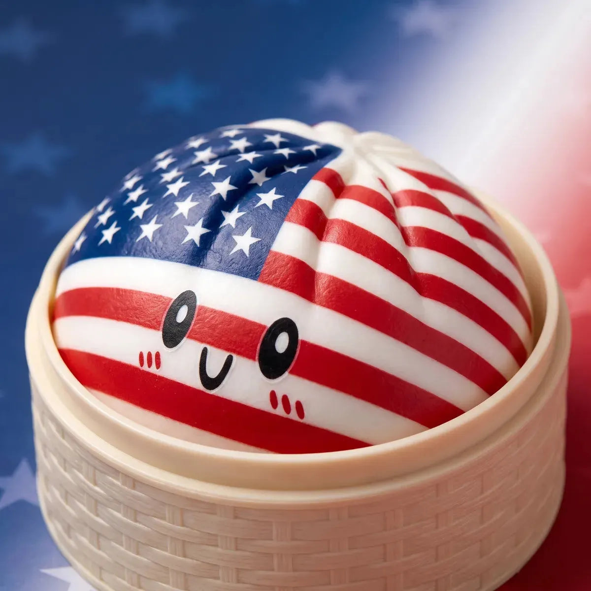 Liberty Patriotic 4th July Dumpling Squishy