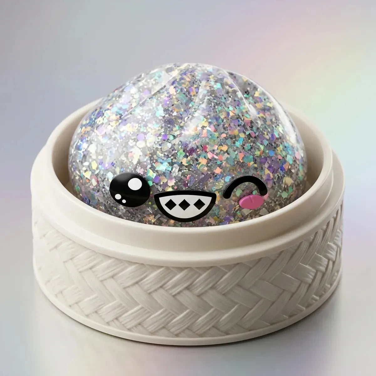Shimmer Rare Silver Dumpling Squishy
