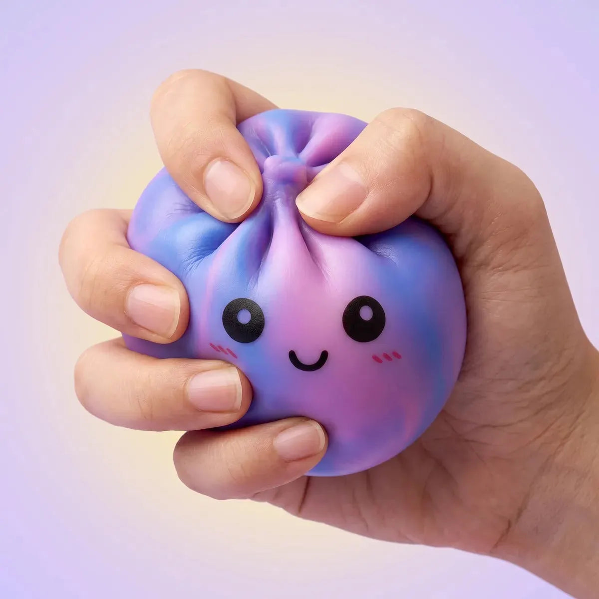 Dreamy Purple Tie Dye Dumpling Squishy
