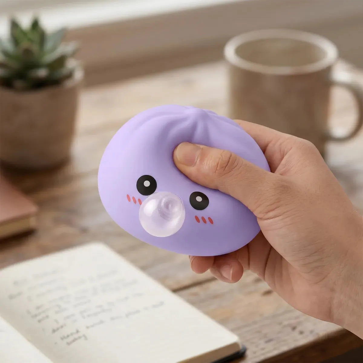Big Blue Blow Dumpling Squishy