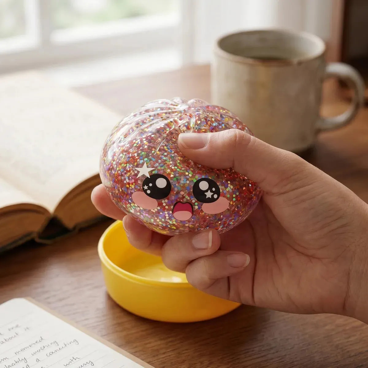 Kawaii Pink Galaxy Dumpling Squishy