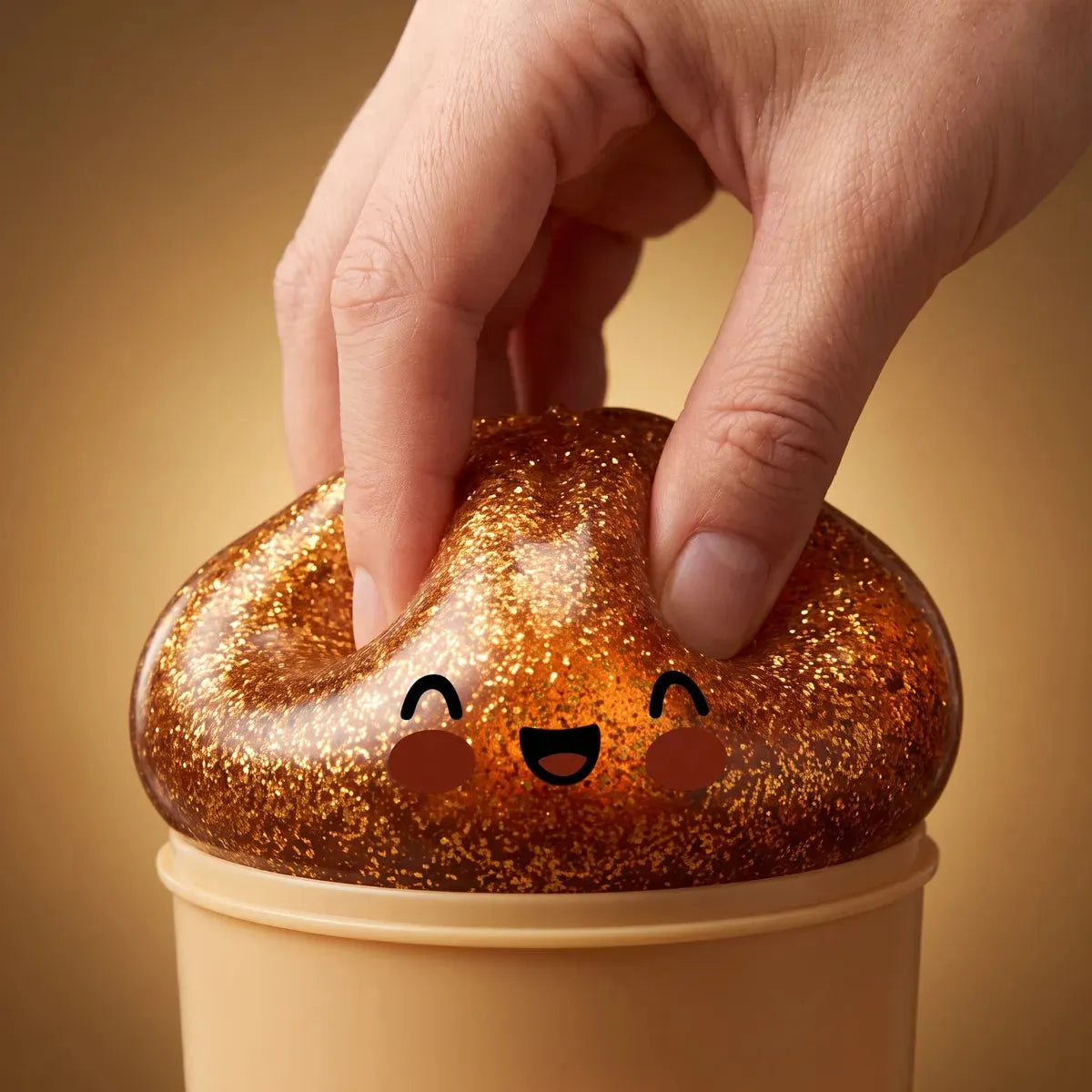 Treasure Gold Unique Glitter Dumpling Squishy