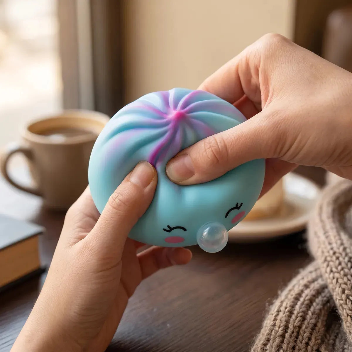 Frost Blue Rare Blow Dumpling Squishy