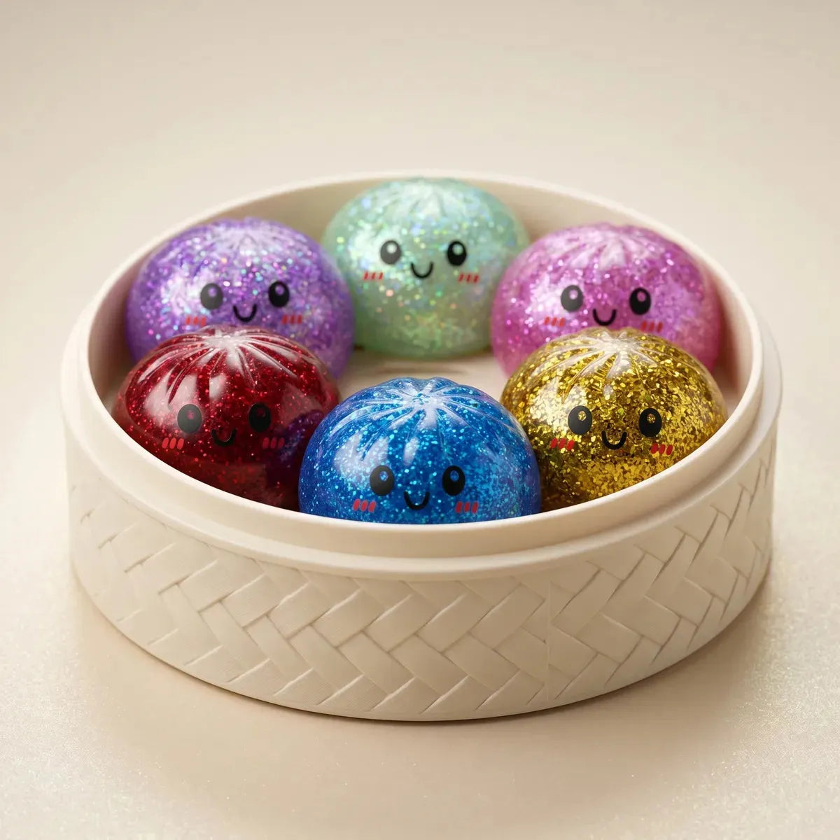 Sparkle Mystery Dumplings Squishy Glitter