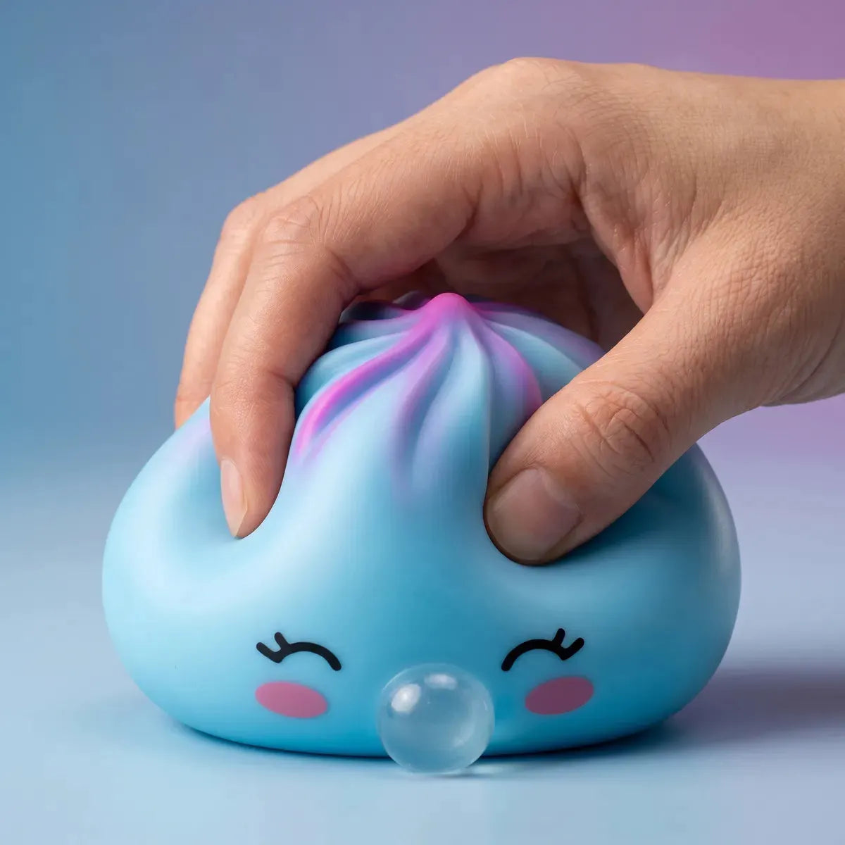 Frost Blue Rare Blow Dumpling Squishy