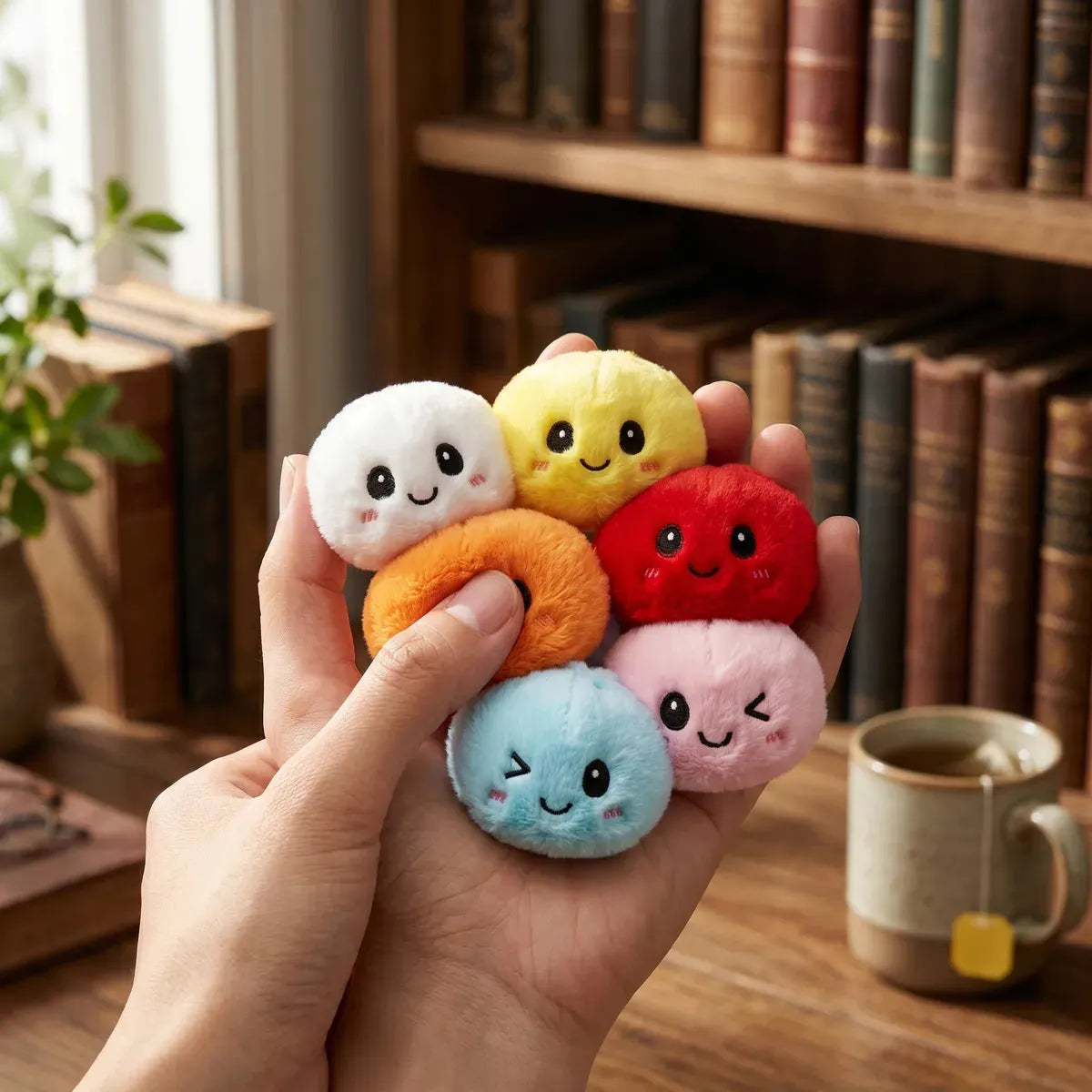 Keychain Plush Dumpling Squishy 6 Pieces