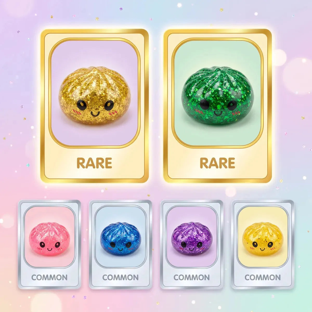 Sparkle Mystery Mini Glitter Dumpling Squishy Set