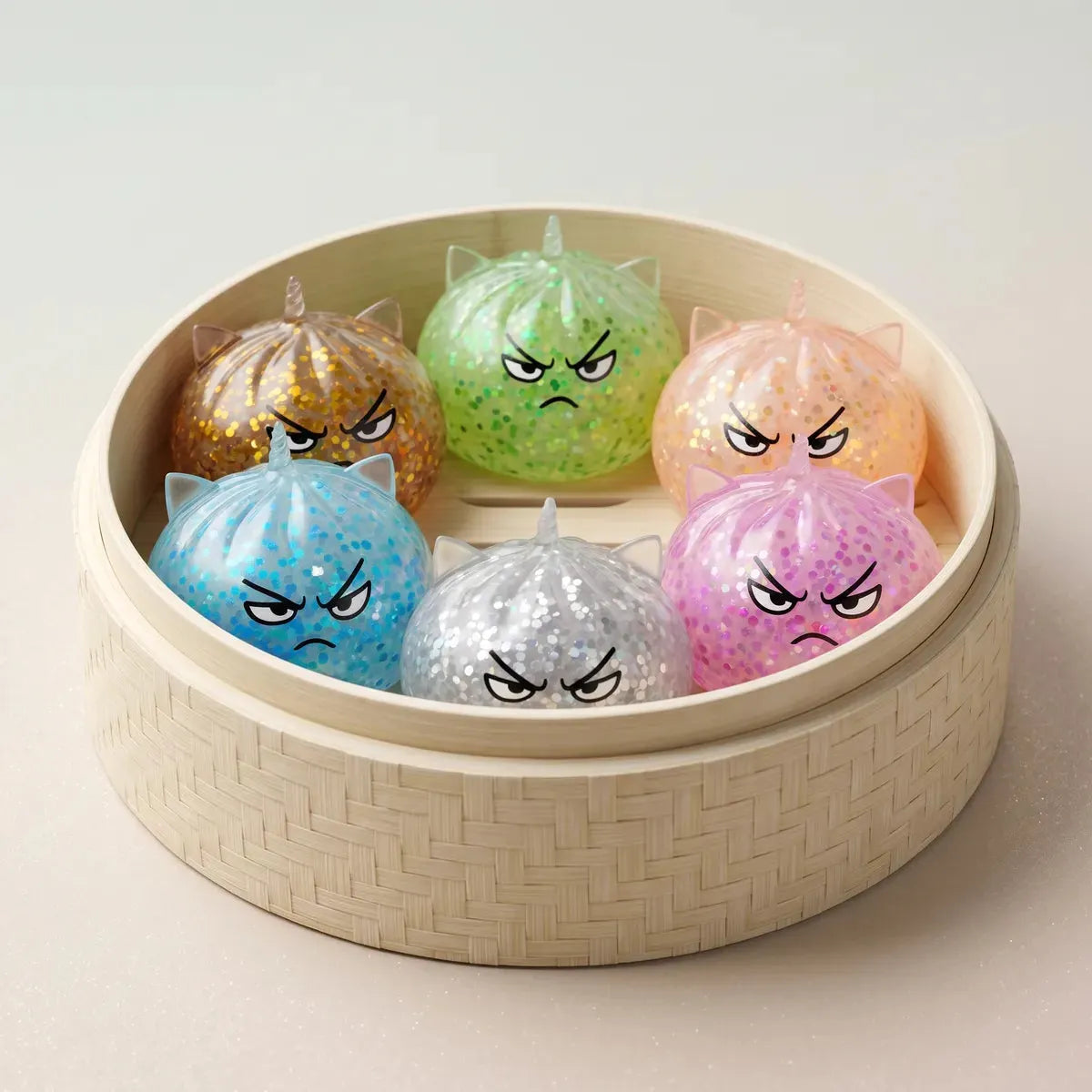 Magical Mystery Dumpling Squishy Rare Unicorn Glitter